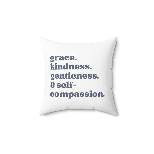 Soul Work Motto Square Pillow